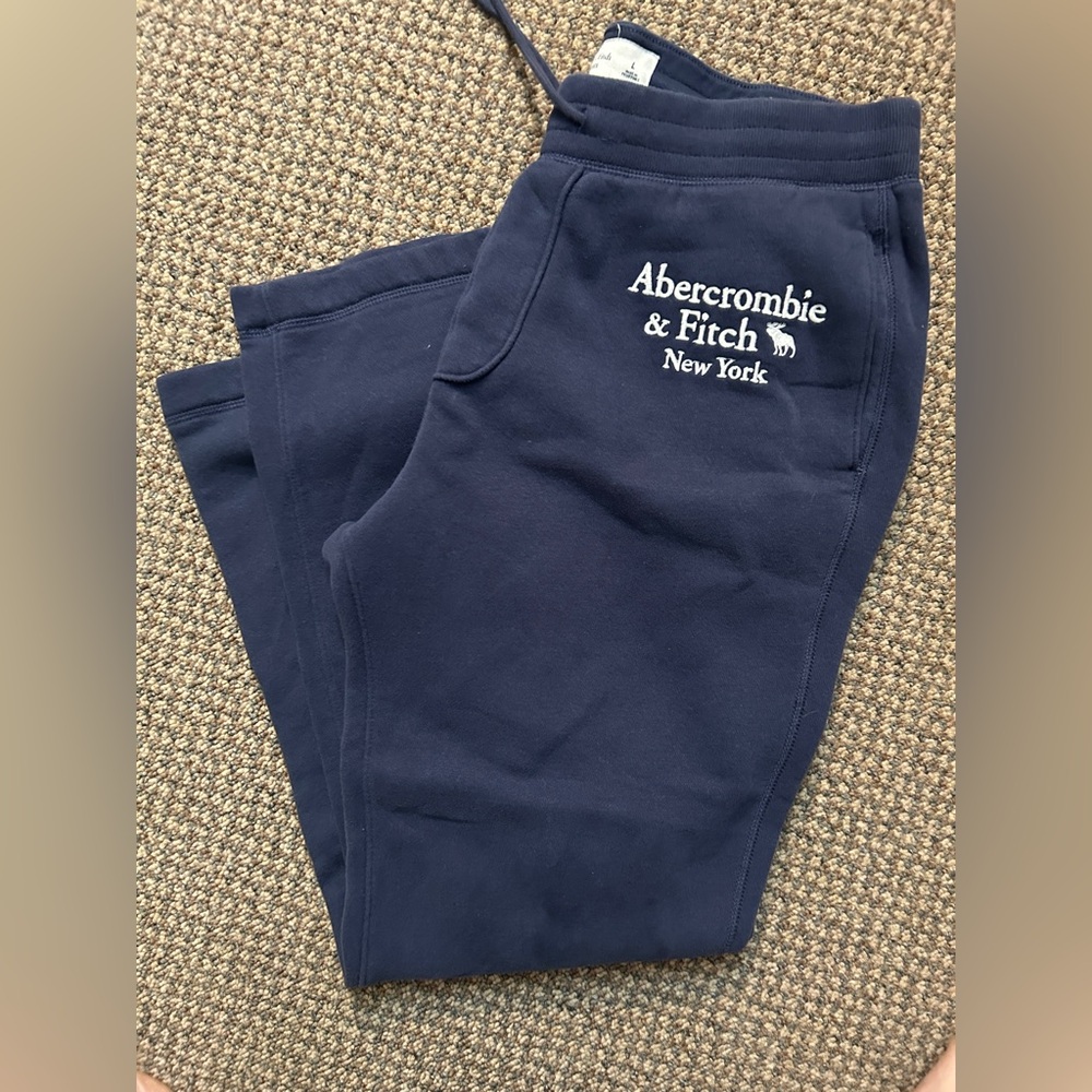 Abercrombie & Fitch Blue Sweatpants Relaxed Fit